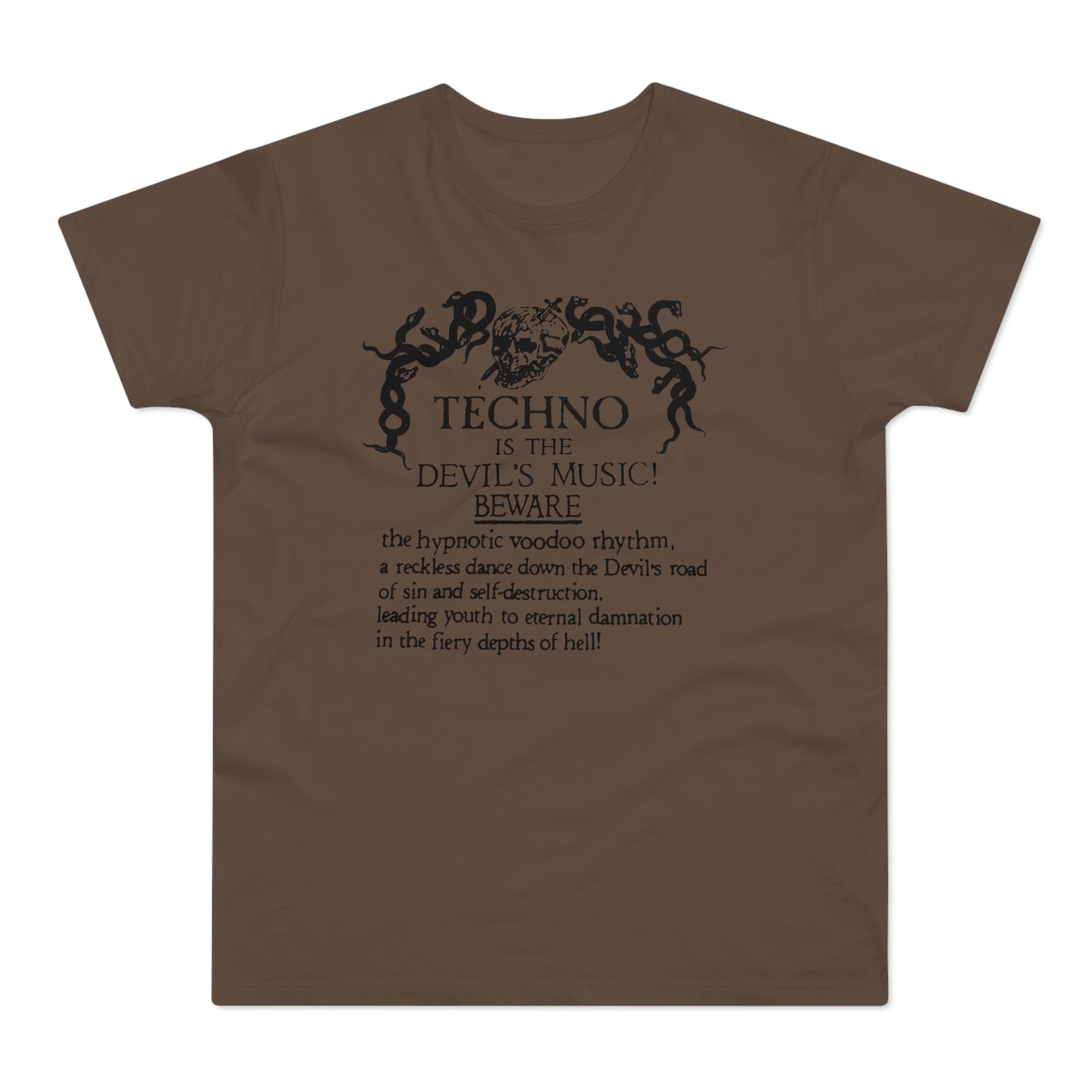 Techno is The Devil's Music T Shirt (Standardgewicht)