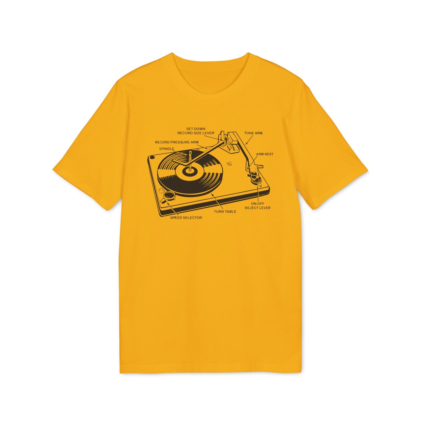 Vinyl Record Player Turntable Bio-T-Shirt (Premium Qualität)