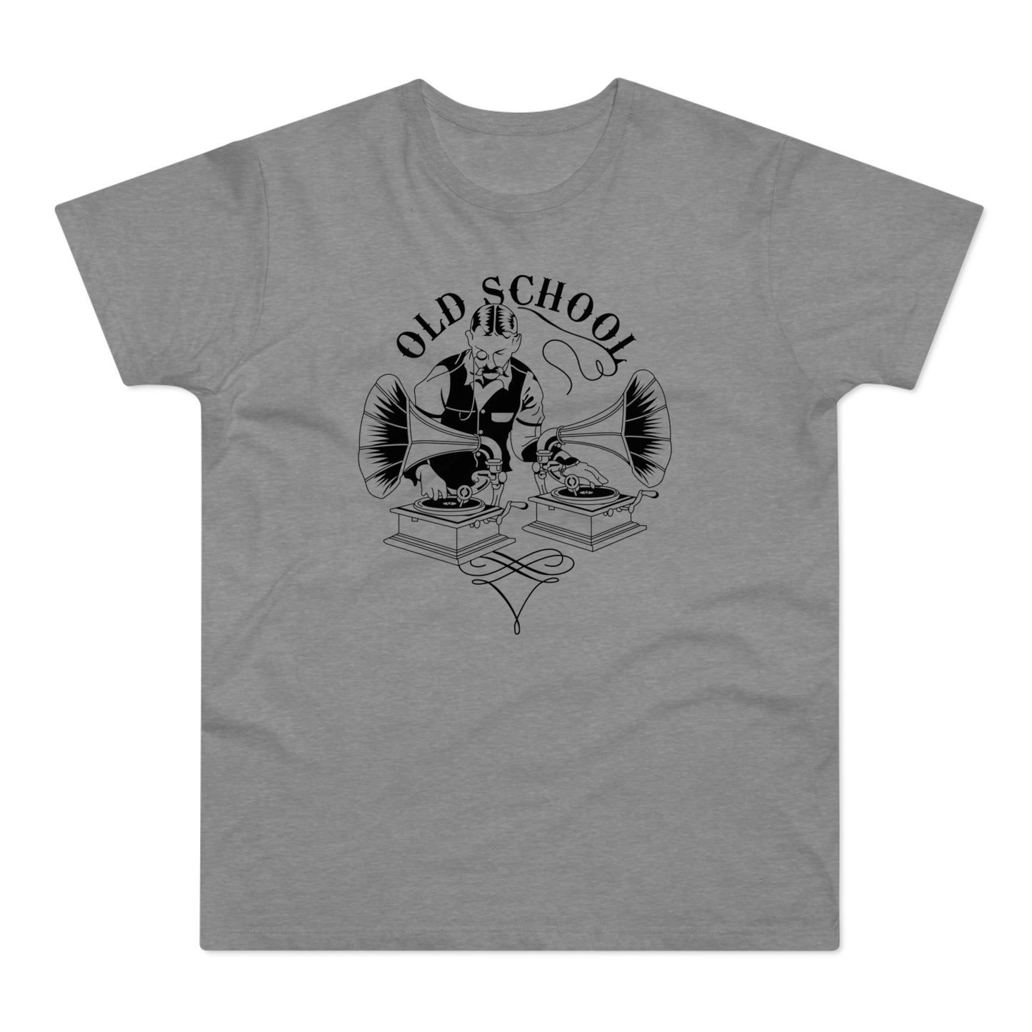 Old School DJ T Shirt (Standardgewicht)