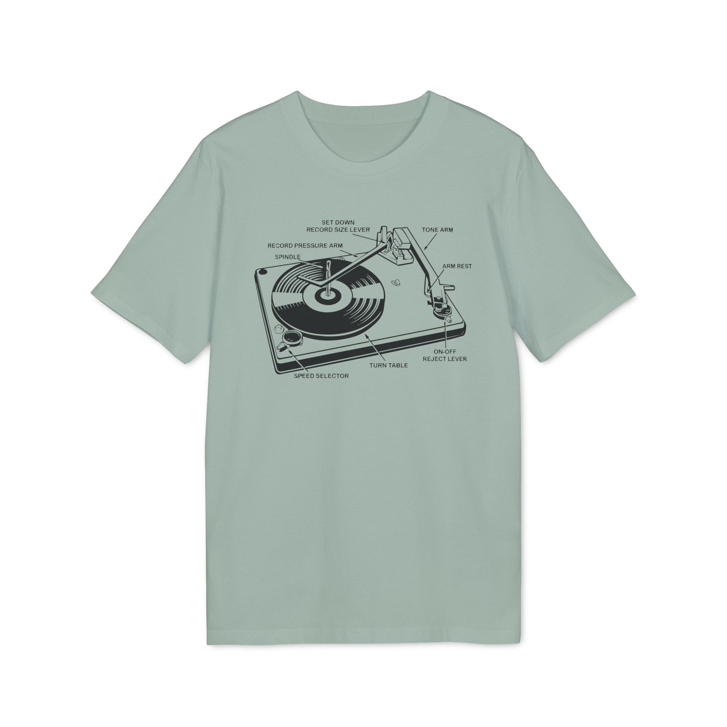 Vinyl Record Player Turntable Bio-T-Shirt (Premium Qualität)