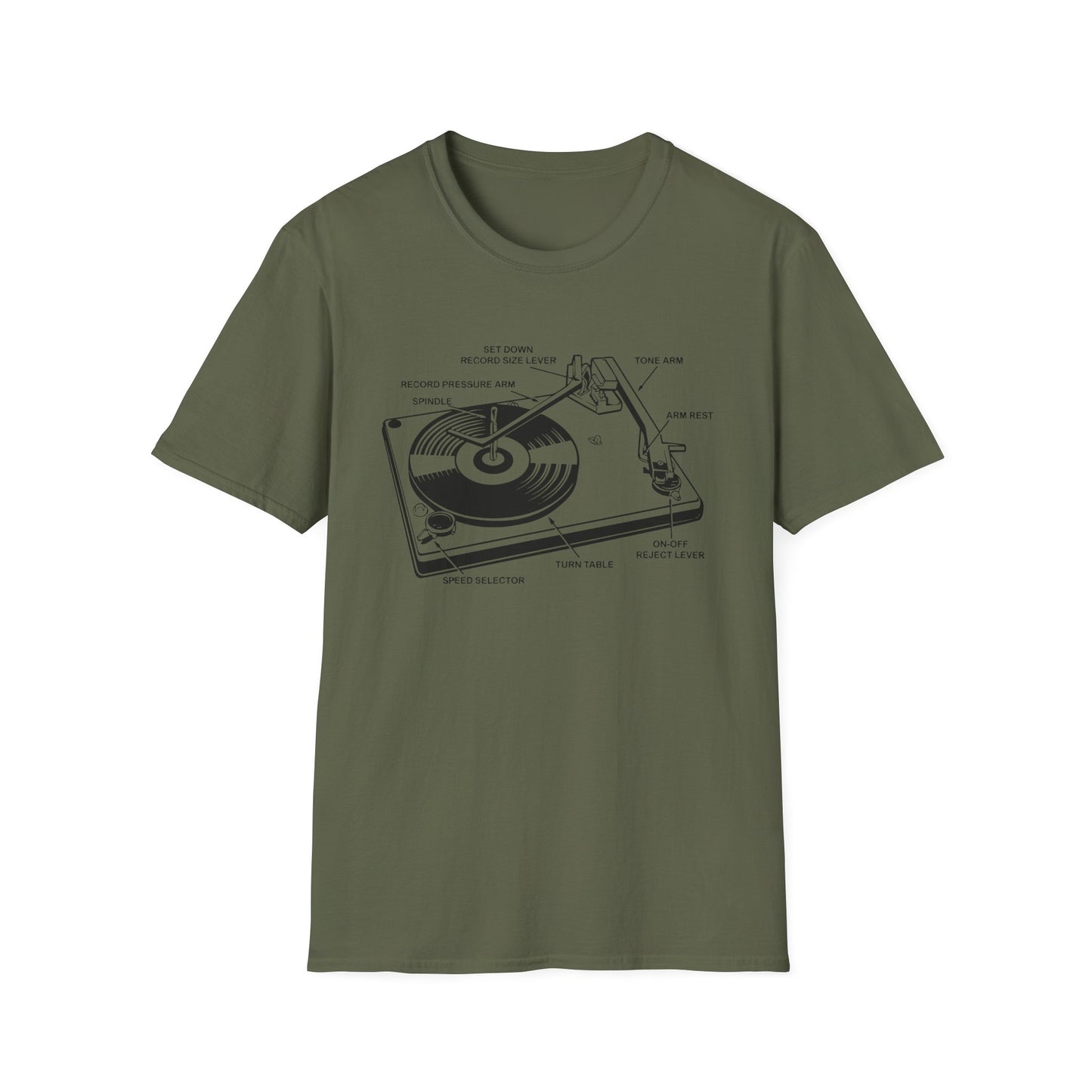 Vinyl Record Player Turntable T Shirt