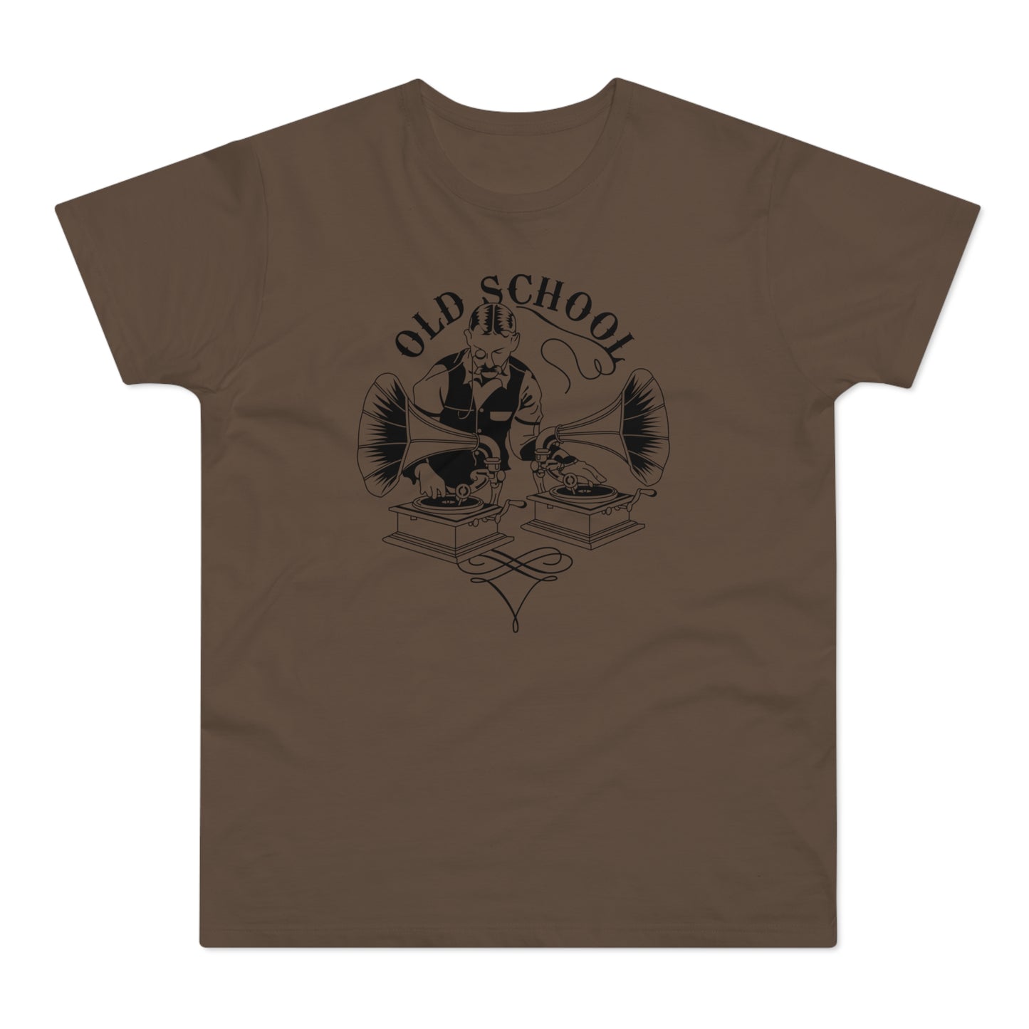 Old School DJ T Shirt (Standardgewicht)