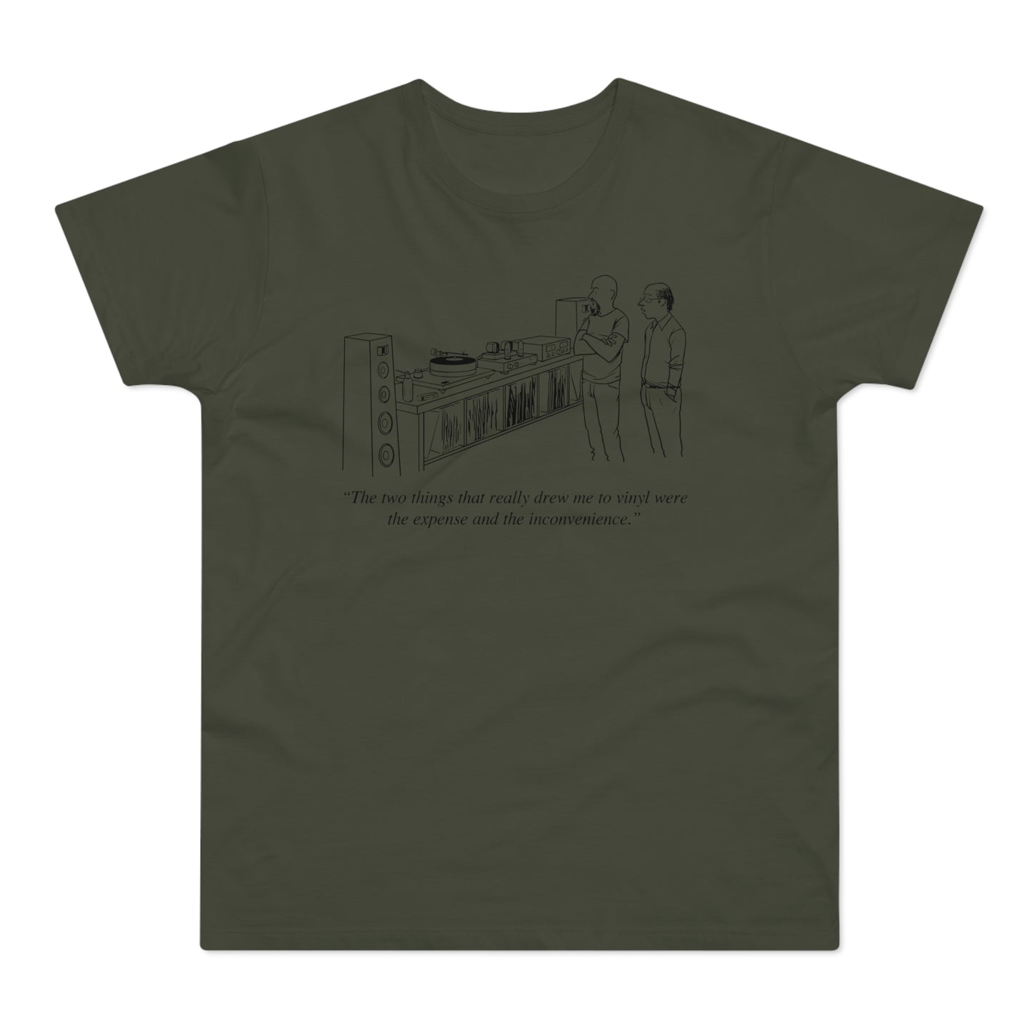 Vinyl Inconvenience T Shirt (Standardgewicht)
