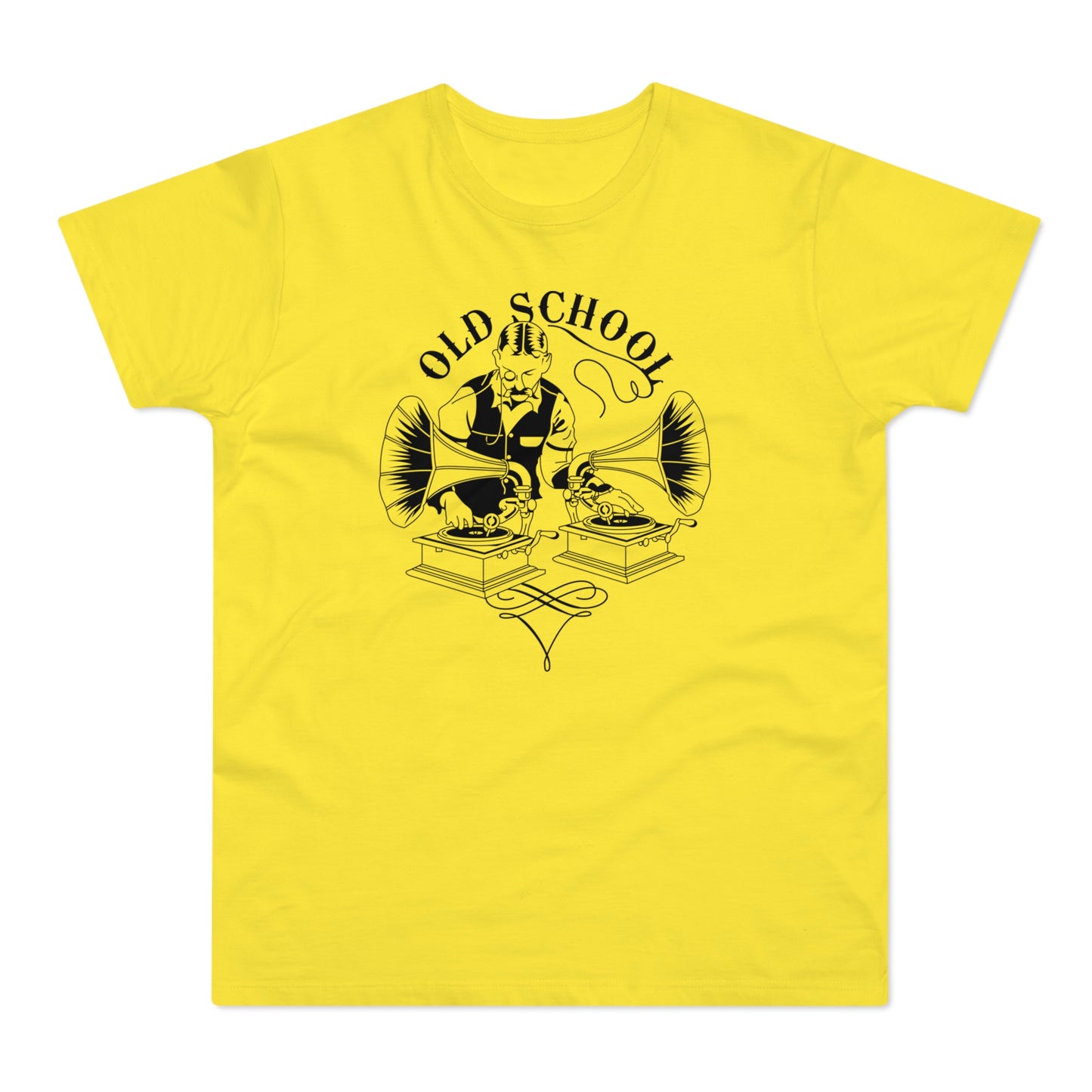 Old School DJ T Shirt (Standardgewicht)