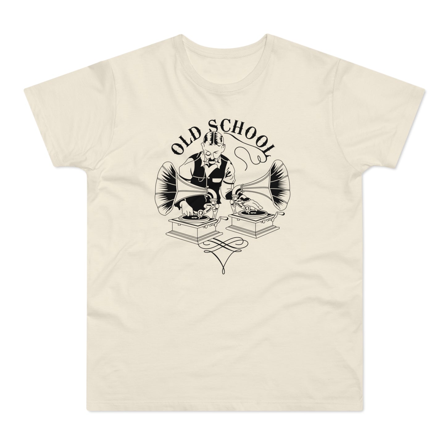 Old School DJ T Shirt (Standardgewicht)