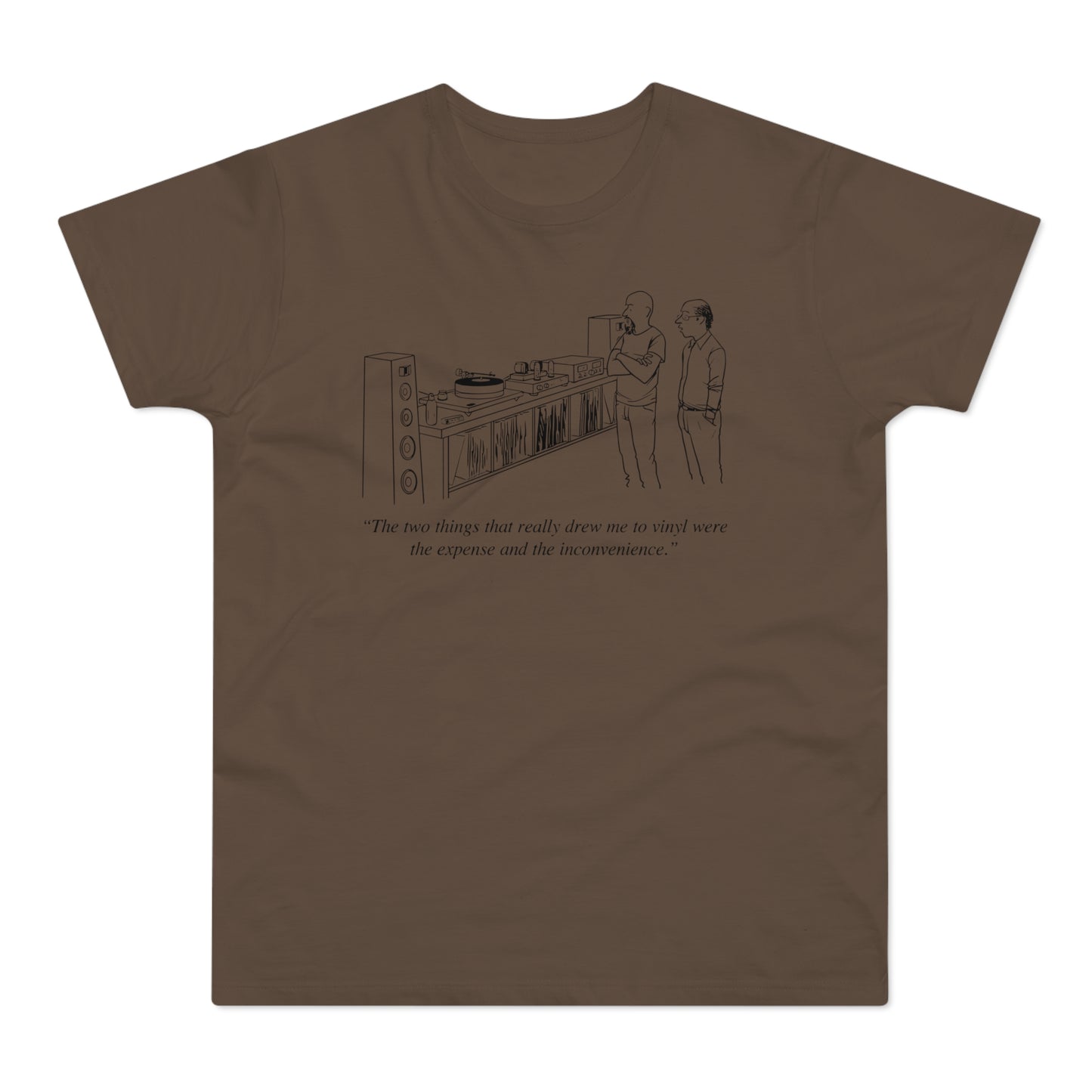 Vinyl Inconvenience T Shirt (Standardgewicht)
