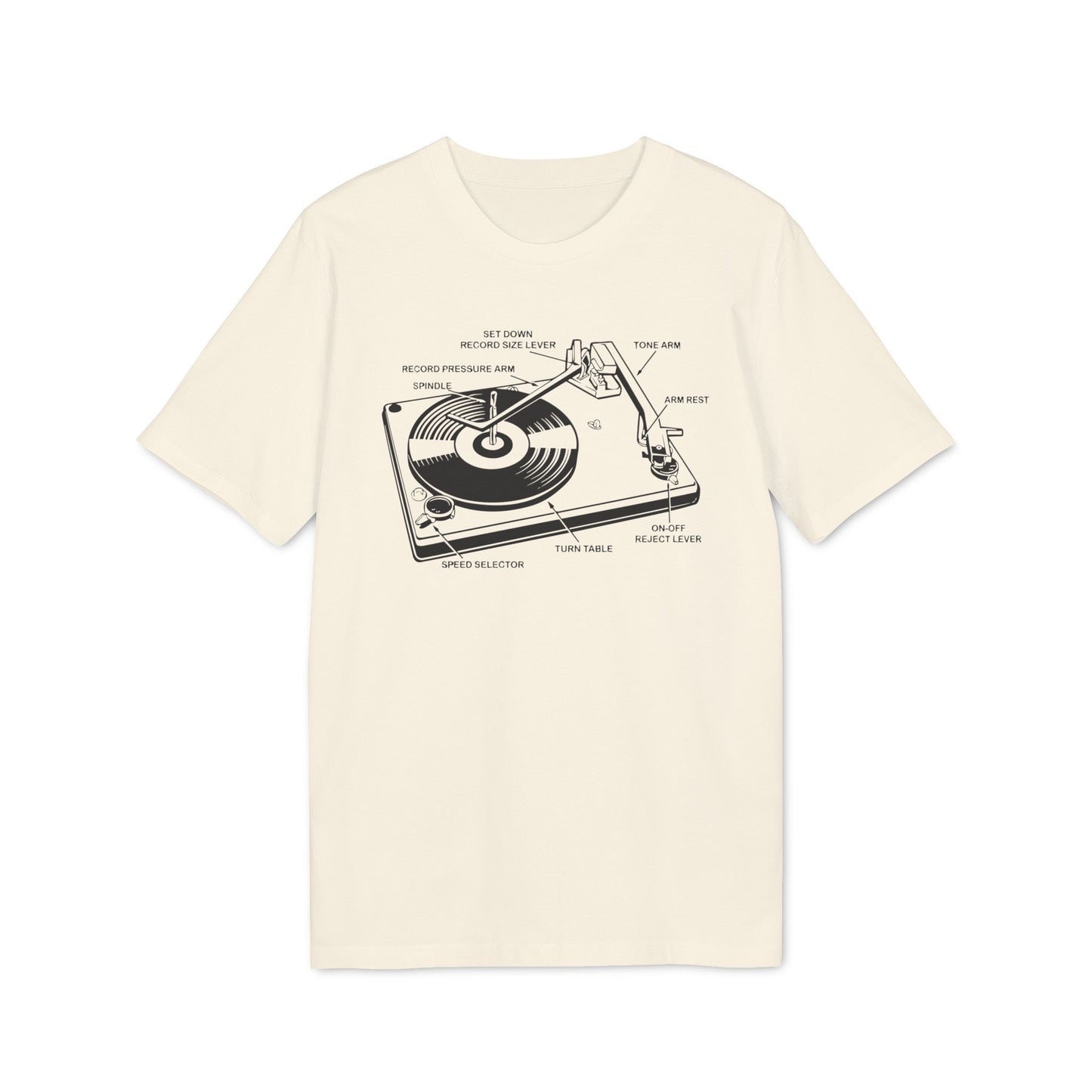 Vinyl Record Player Turntable Bio-T-Shirt (Premium Qualität)