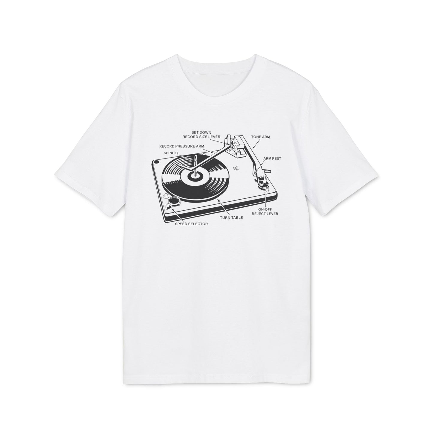 Vinyl Record Player Turntable Bio-T-Shirt (Premium Qualität)