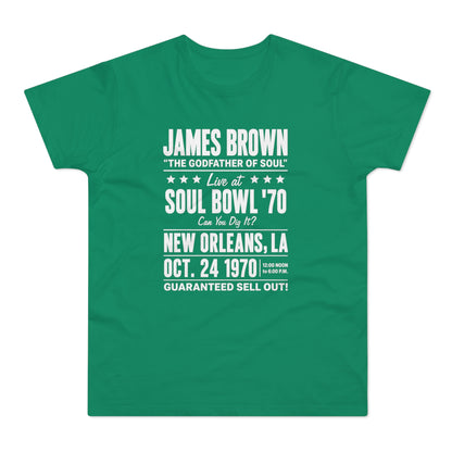 James Brown Live at Soul Bowl 70 New Orleans Oct 24 1970 shirt.