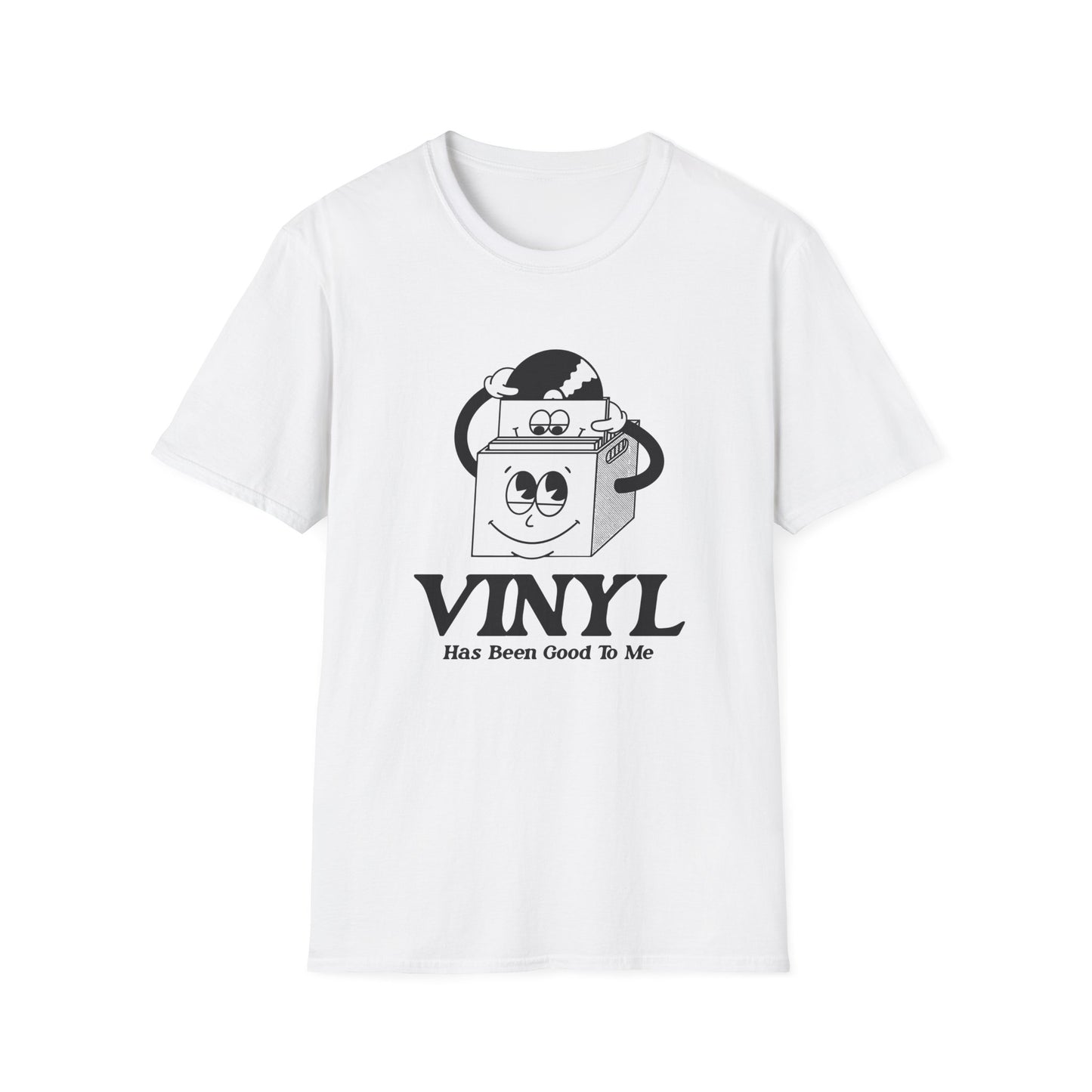 Vinyl Has Been Good To Me T Shirt (M) - DEADSTOCK - NUR NOCH 1 STÜCK - 50 % RABATT