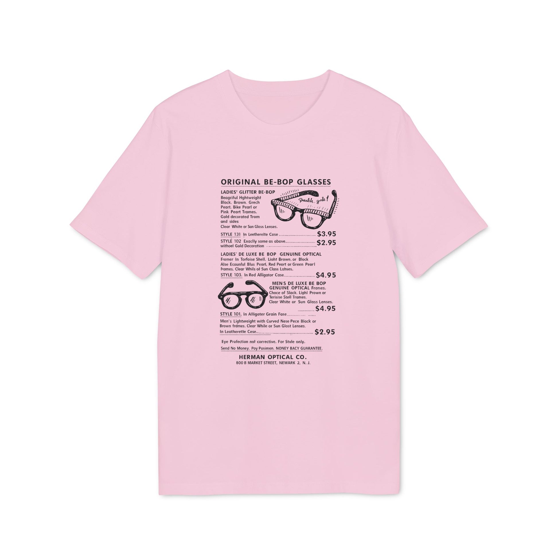 Original Be-Bop Glasses advertisement with descriptions and prices.
