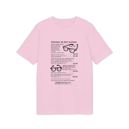 Original Be-Bop Glasses advertisement with descriptions and prices.