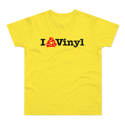 I Love Vinyl T Shirt (Standardgewicht)