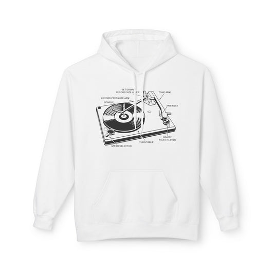 Vinyl Record Player Turntable Hoodie