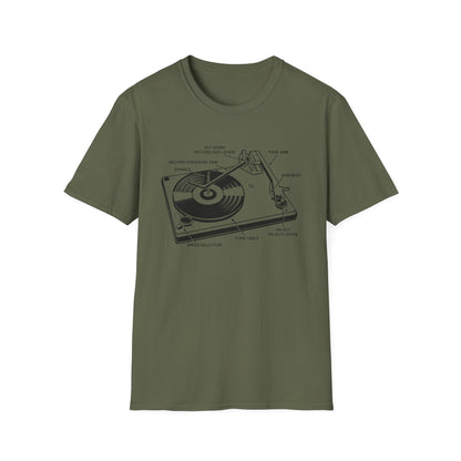 Vinyl Record Player Turntable T Shirt