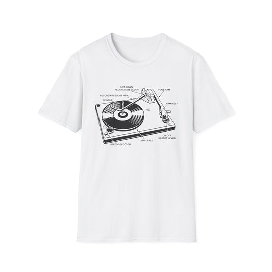 Vinyl Record Player Turntable T Shirt