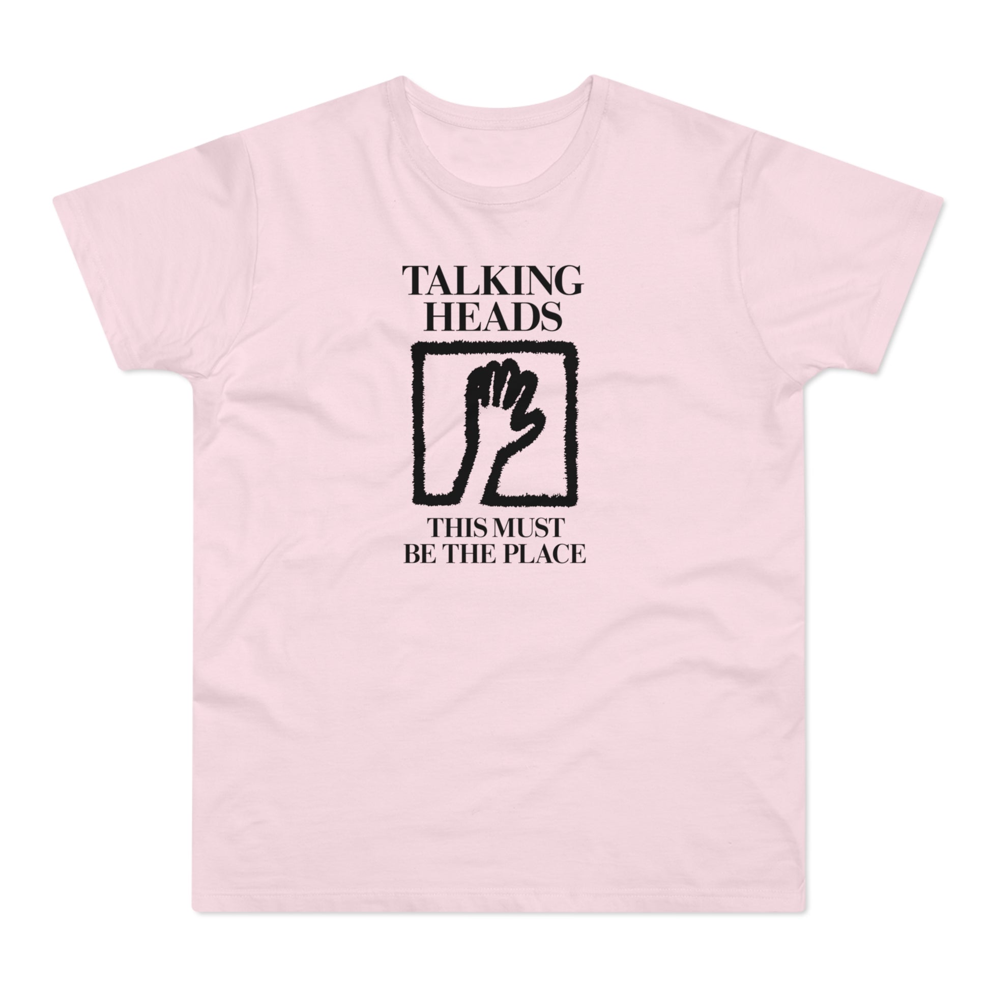 Talking Heads This Must Be The Place t-shirt with hand graphic.