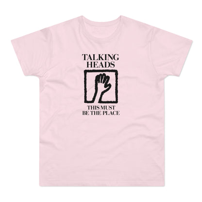 Talking Heads This Must Be The Place t-shirt with hand graphic.
