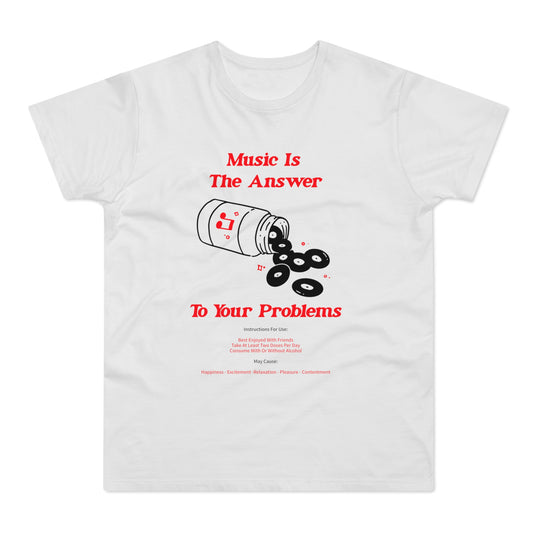 Music Is The Answer T Shirt (Standardgewicht)