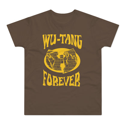 Brown t-shirt with yellow