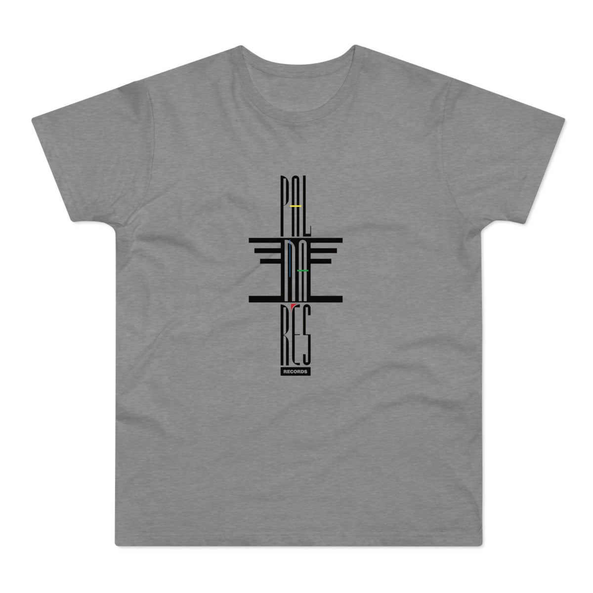 Grey t-shirt with black "PAL" logo and "RECS RECORDS" text.