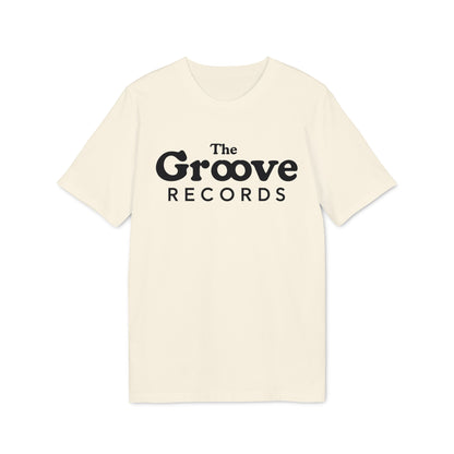 Cream t-shirt with black text that reads "The Groove RECORDS".