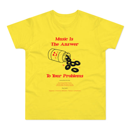 Music Is The Answer T Shirt (Standardgewicht)