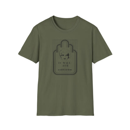 Olive green t-shirt with "Howard Stein Academy of Music" graphic.