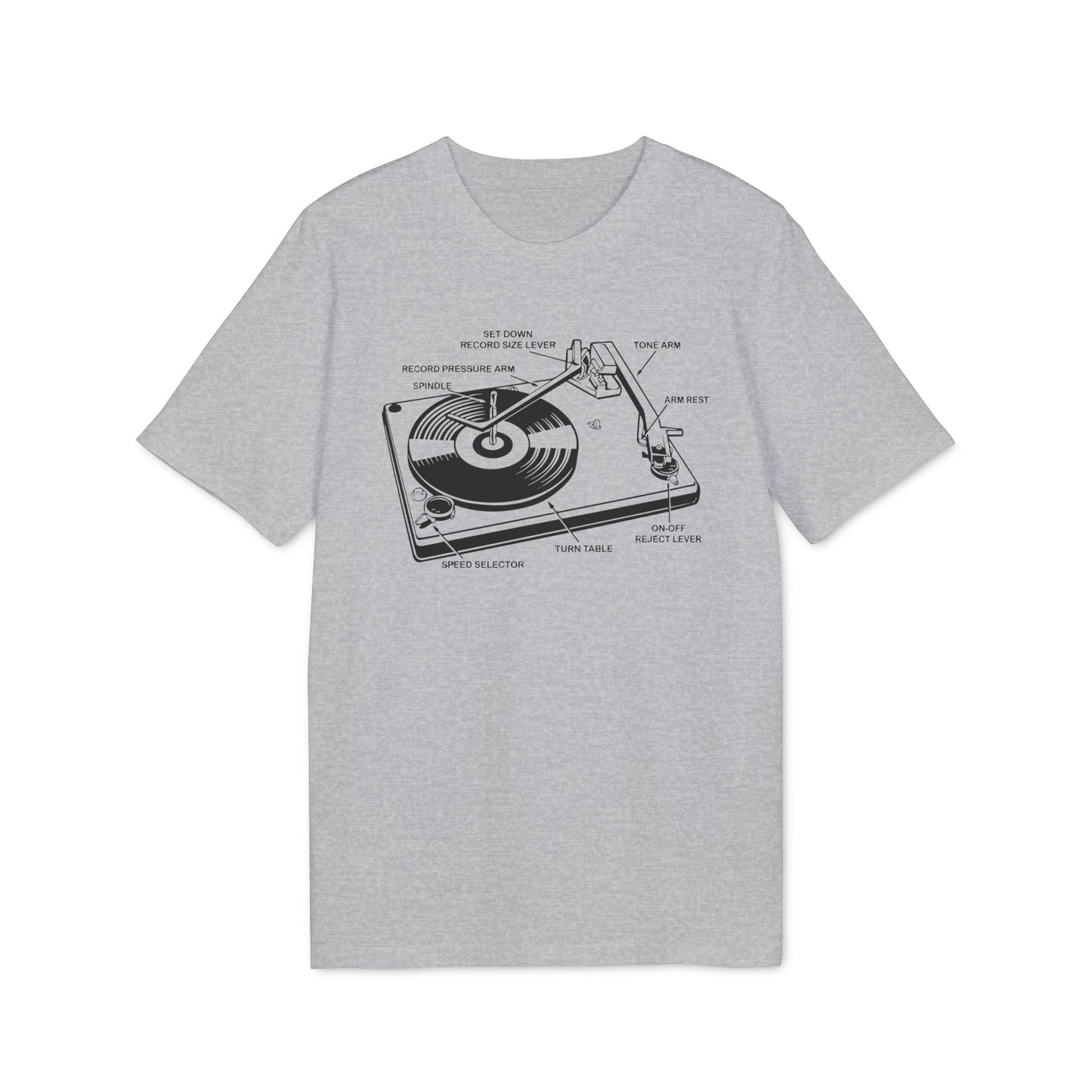 Vinyl Record Player Turntable Bio-T-Shirt (Premium Qualität)