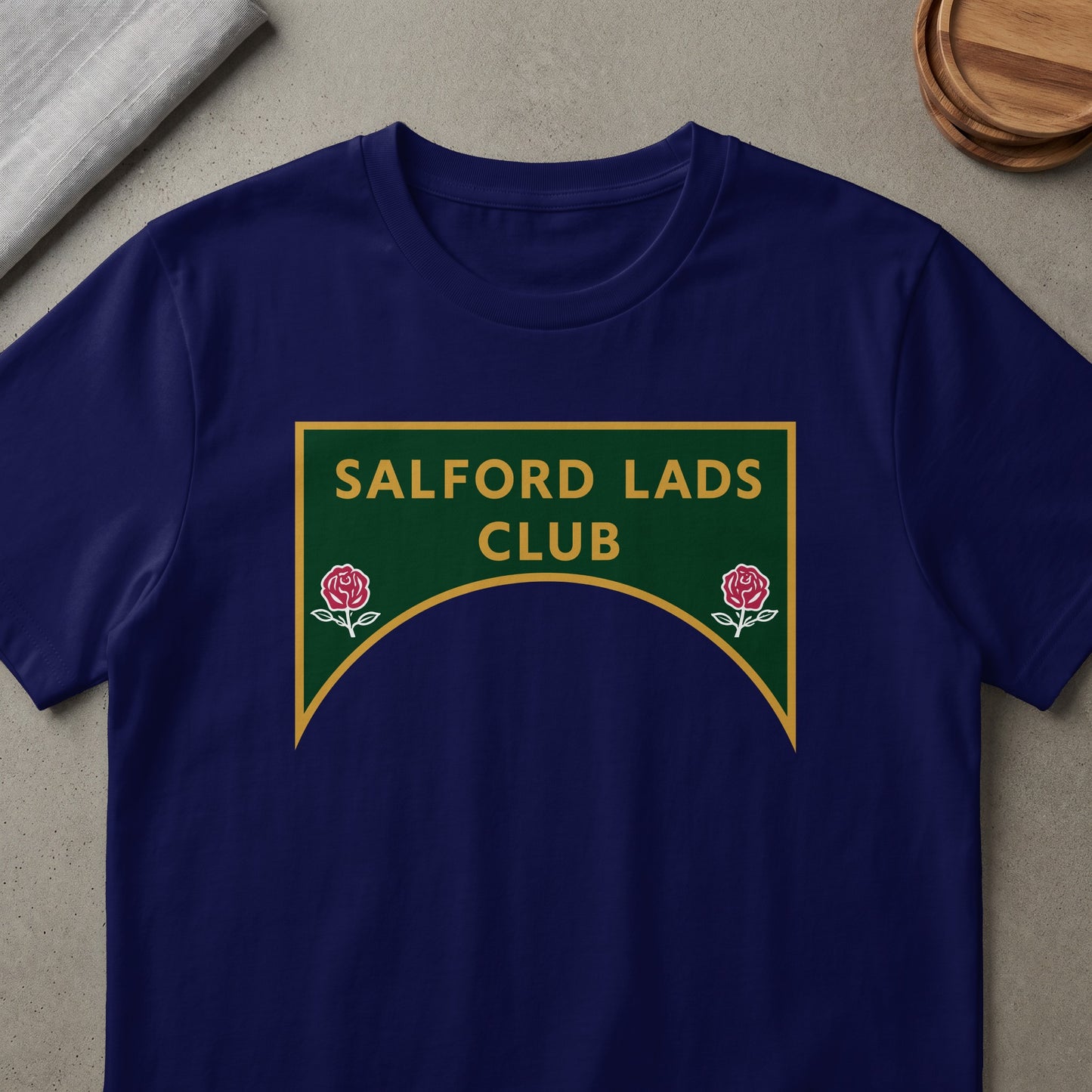 Navy t-shirt with a