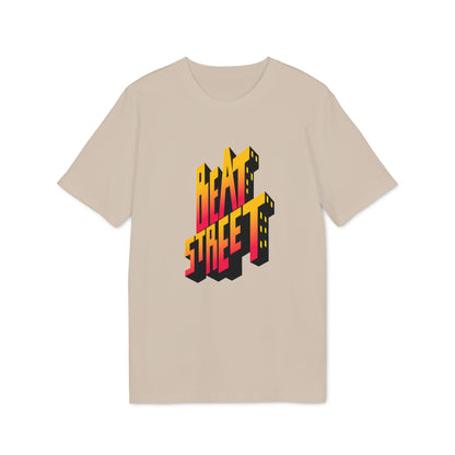 T-shirt with 3D "BEAT STREET" text and yellow-orange gradient design.