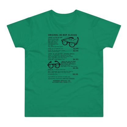 Original Be-Bop Glasses by Herman Optical Co. with styles and prices.