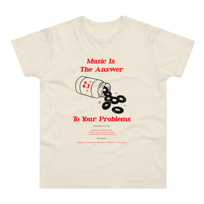 Music Is The Answer T Shirt (Standardgewicht)