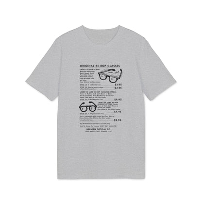 Original Be-Bop Glasses styles with descriptions, prices, and Herman Optical Co. address.