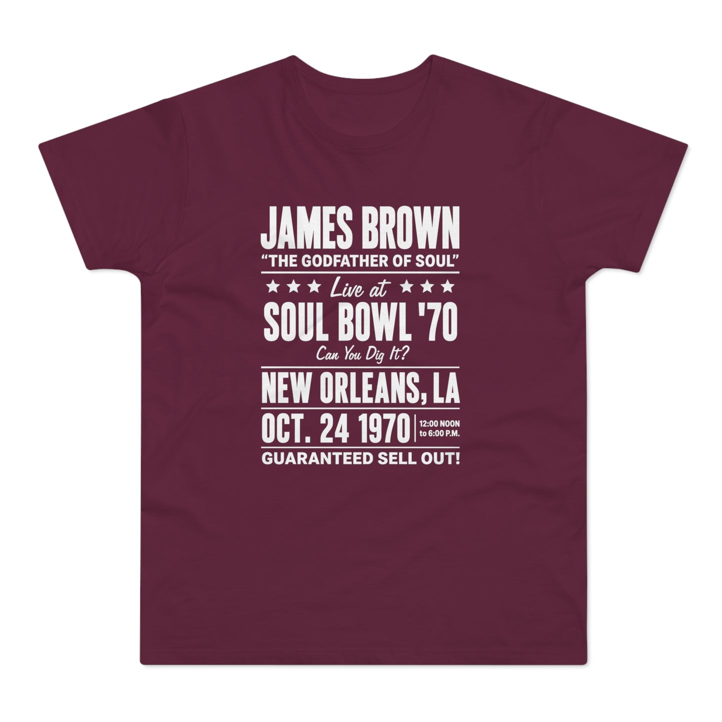 James Brown Soul Bowl '70 New Orleans, LA Oct. 24, 1970 live concert information.