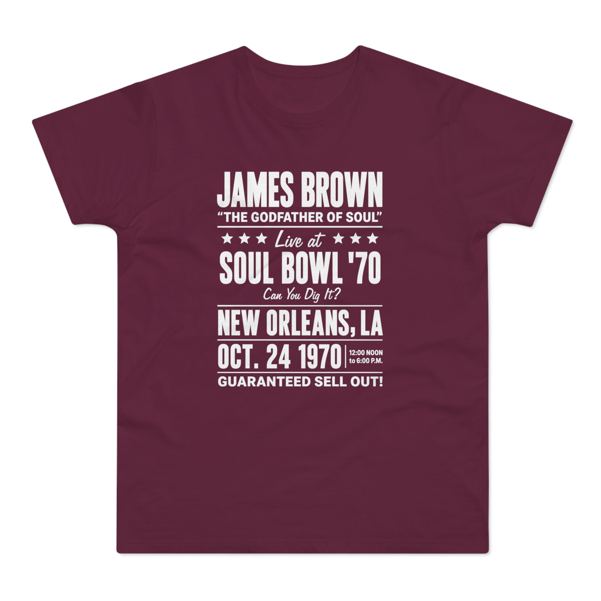 James Brown Soul Bowl '70 New Orleans, LA Oct. 24, 1970 live concert information.