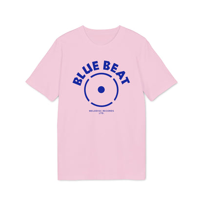 Pink t-shirt with blue "BLUE BEAT" text and Melodisc Records Ltd. logo.