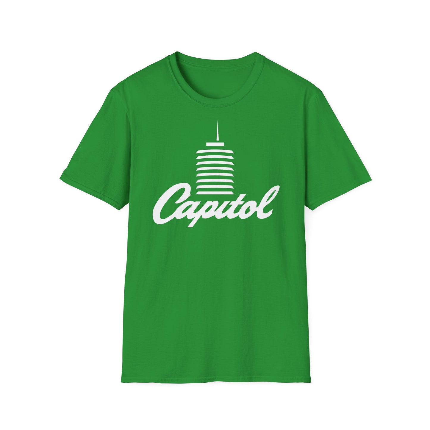 Green t-shirt with white Capitol building graphic and text.