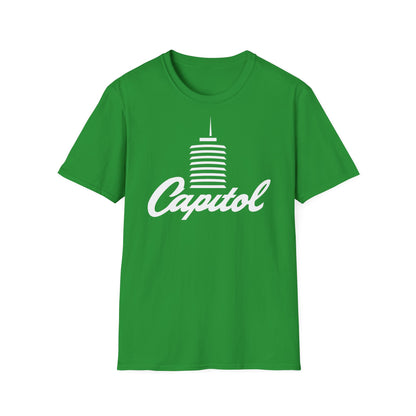 Green t-shirt with white Capitol building graphic and text.