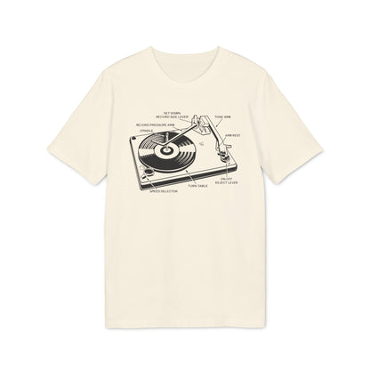 Vinyl Record Player Turntable Bio-T-Shirt (Premium Qualität)