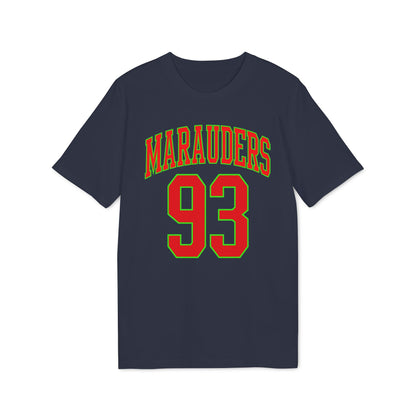 Navy t-shirt with red "MARAUDERS" text above red number "93".