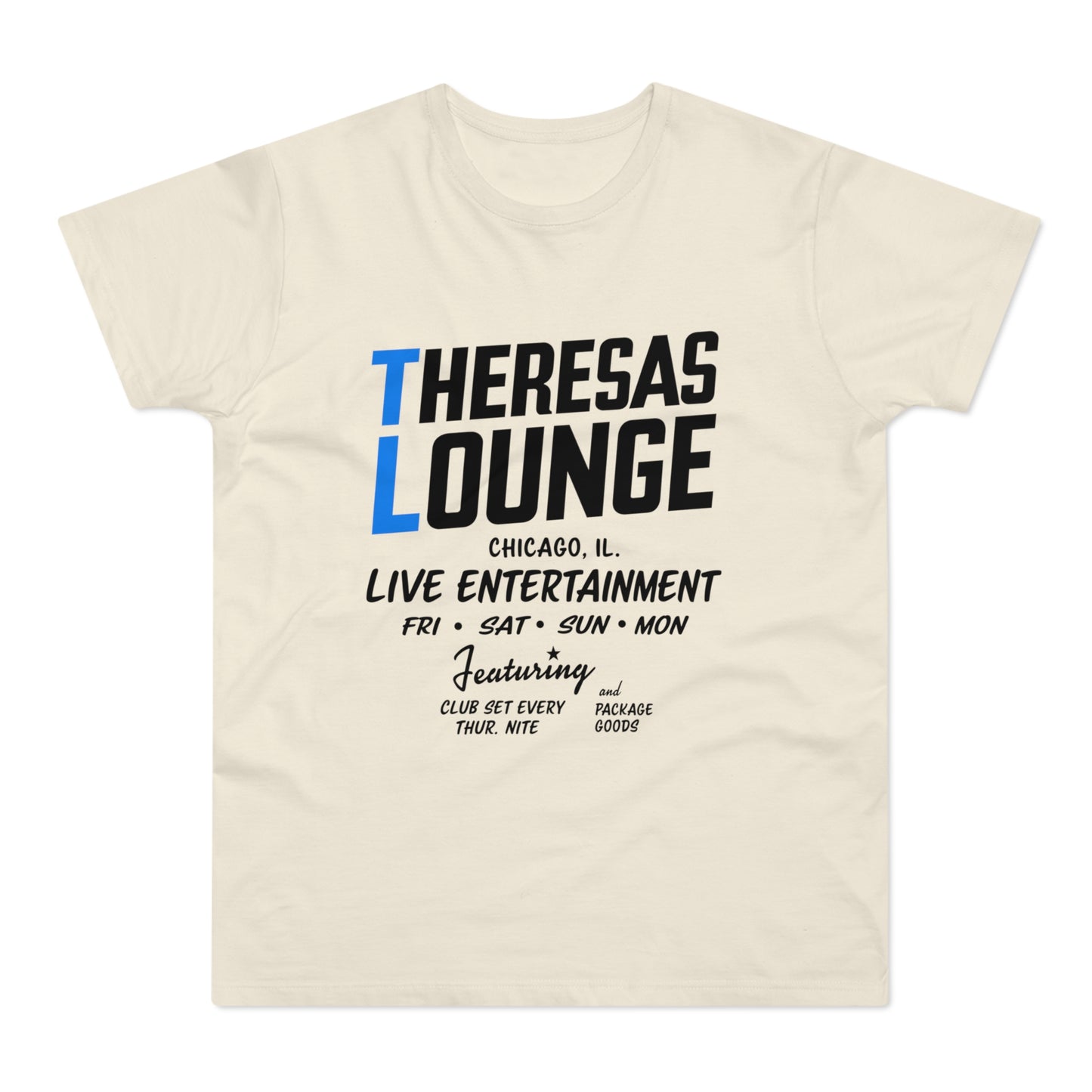 Theresas Lounge Chicago live entertainment Fri-Mon featuring club set and package goods.