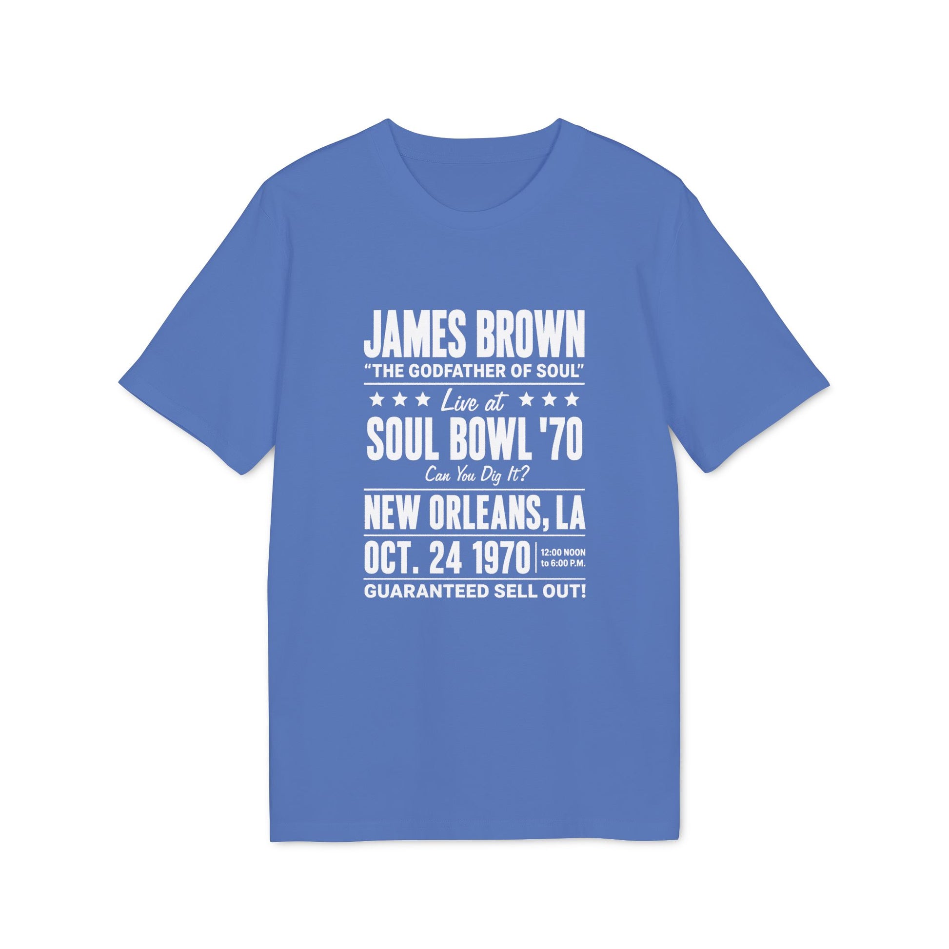 James Brown Soul Bowl '70 t-shirt, October 24, 1970, New Orleans, LA
