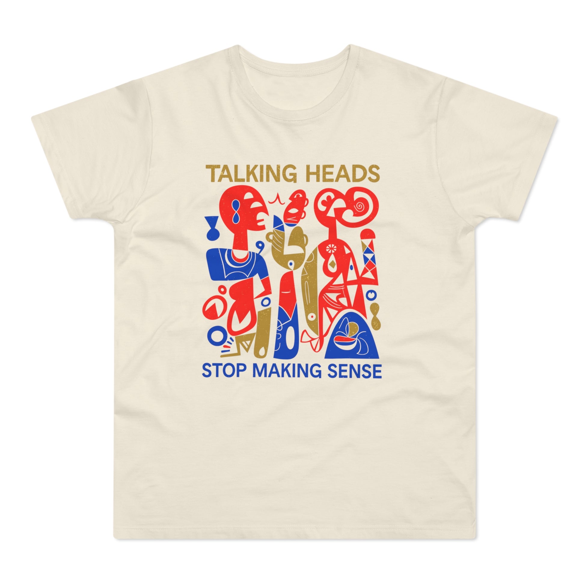 Talking Heads Stop Making Sense graphic tee in cream.