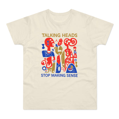 Talking Heads Stop Making Sense graphic tee in cream.