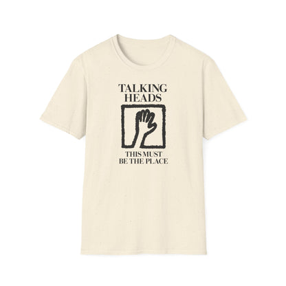 Talking Heads This Must Be The Place t-shirt with hand graphic.