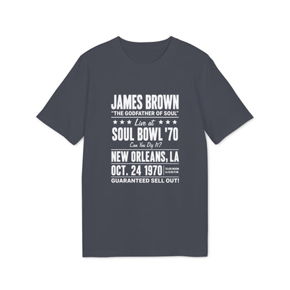 James Brown "The Godfather of Soul" Soul Bowl '70 New Orleans Oct. 24, 1970 concert tee.