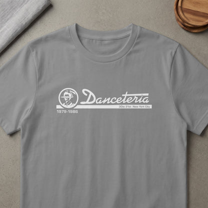 Danceteria logo with 1979-1986 and 30w 21st New York City.